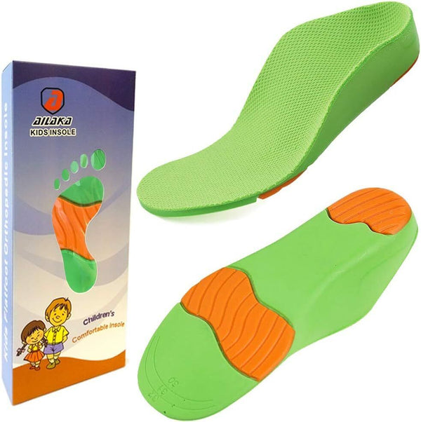 Green Kids Orthotic Arch Support Shoe Insole