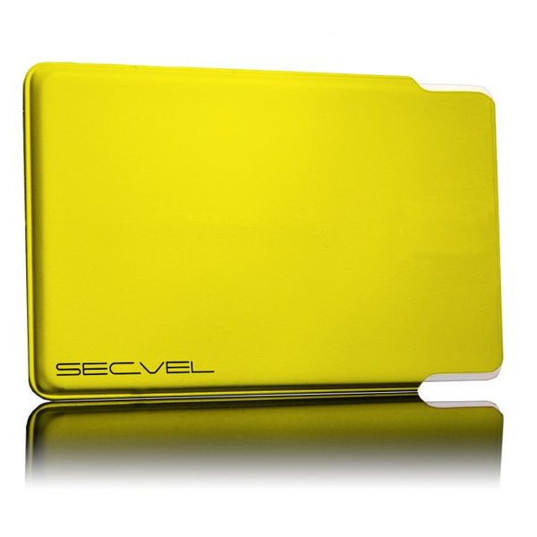 Yellow Secvel Card RFID Safety Sleeve Cover