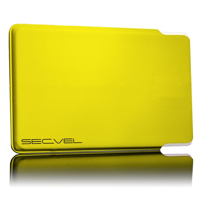 Yellow Secvel Card RFID Safety Sleeve Cover