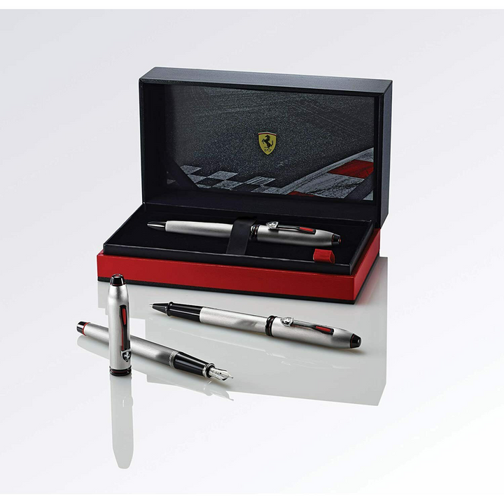 Cross Townsend Scuderia Brushed Platinum Ballpoint Pen