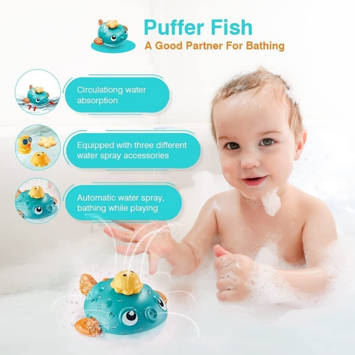 Duck Bath Toy Puffa Fish