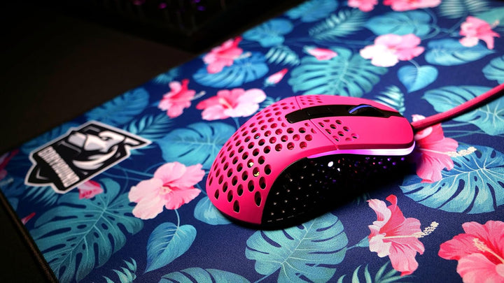 Cherry Pink XTRFY M4 RGB Wired Computer Mouse