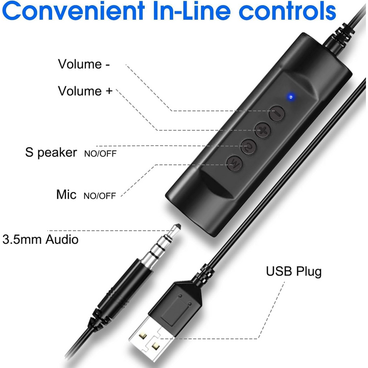 Venker U18 Wired USB Gaming Headset