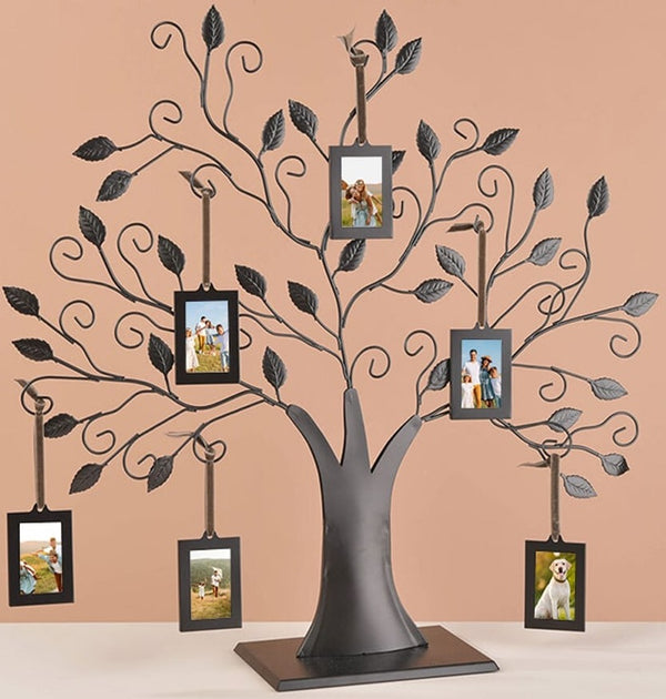 Family Tree Photo Frame & 6 Hanging Picture Frames