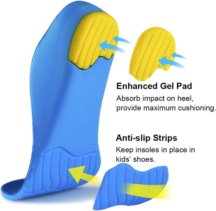 Blue Kids Orthotic Arch Support Shoe Insole
