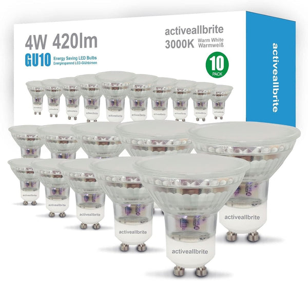 10 Pack GU10 Light Bulbs