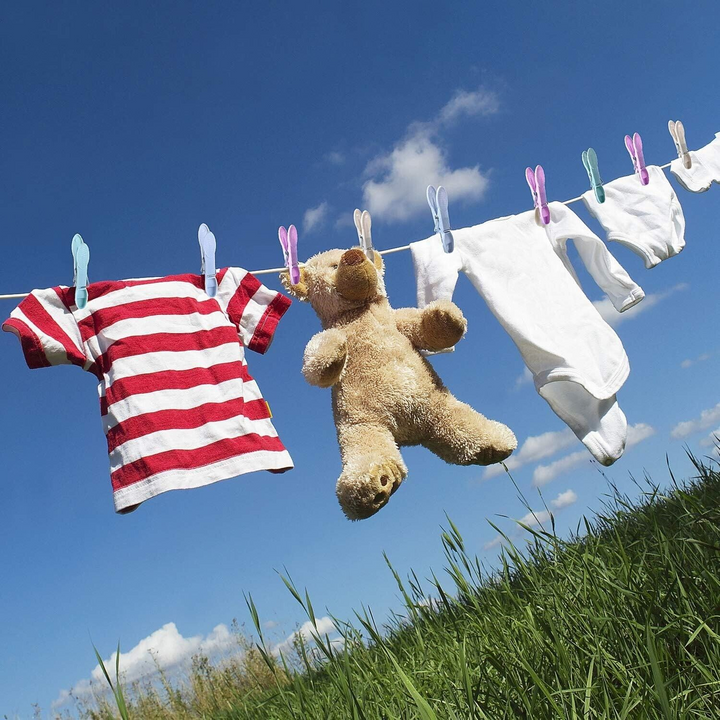 48 Morandi Colour Clothes Pegs