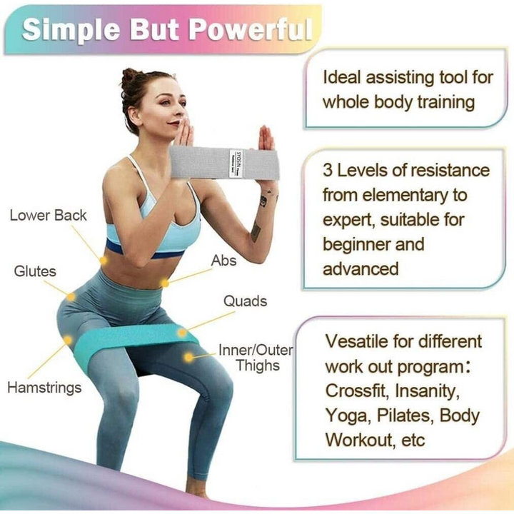 3 Dark Exercise Resistance Bands