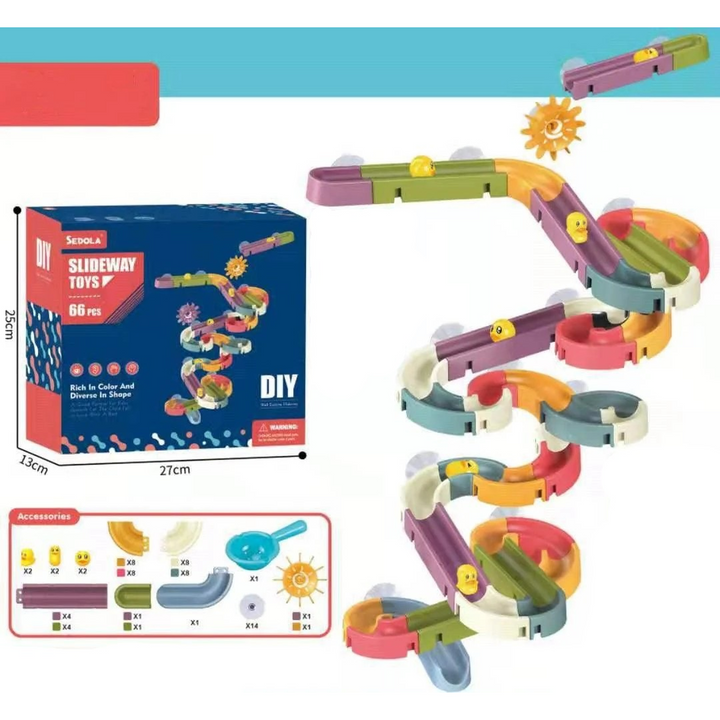Children's 66 Piece Duck Run Bath Toy