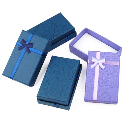 12 x Luxury Cardboard Boxes for Gifts Jewellery Pendant Earring Bracelet Bangle