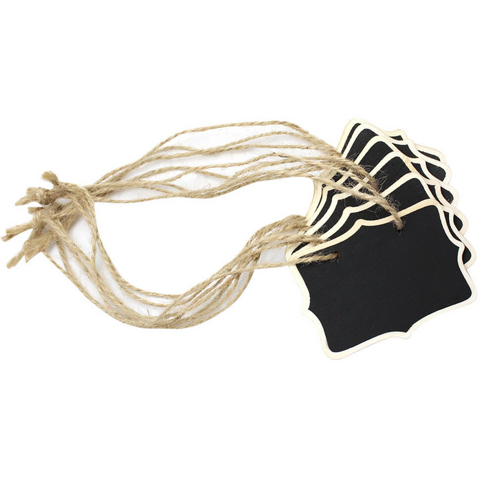 12 Mini Rectangle Chalkboard Signs