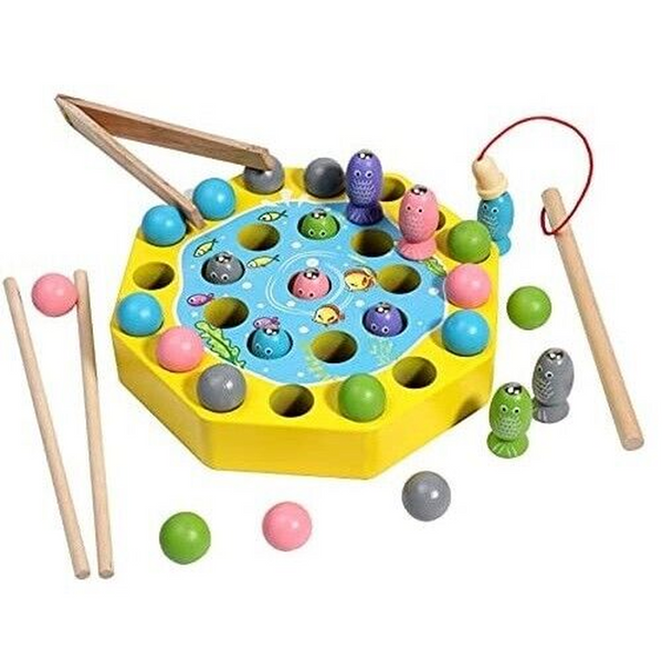 Kids Wooden Fishing Toy Game