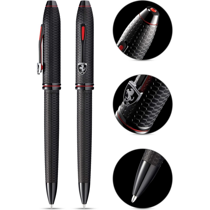 Cross Black Ferrari Townsend Honeycomb Ballpoint Pen