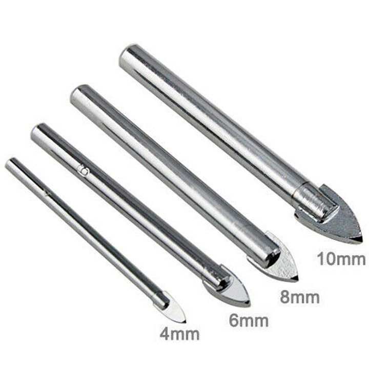 4 Piece Ceramic Tile Drill Bit Set