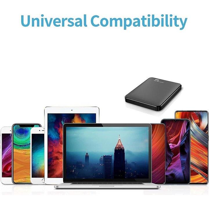 3 Black 1.2m USB to Type C Cables
