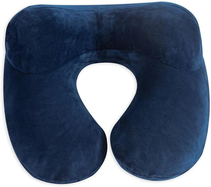 Blue Travel Neck Pillow Set
