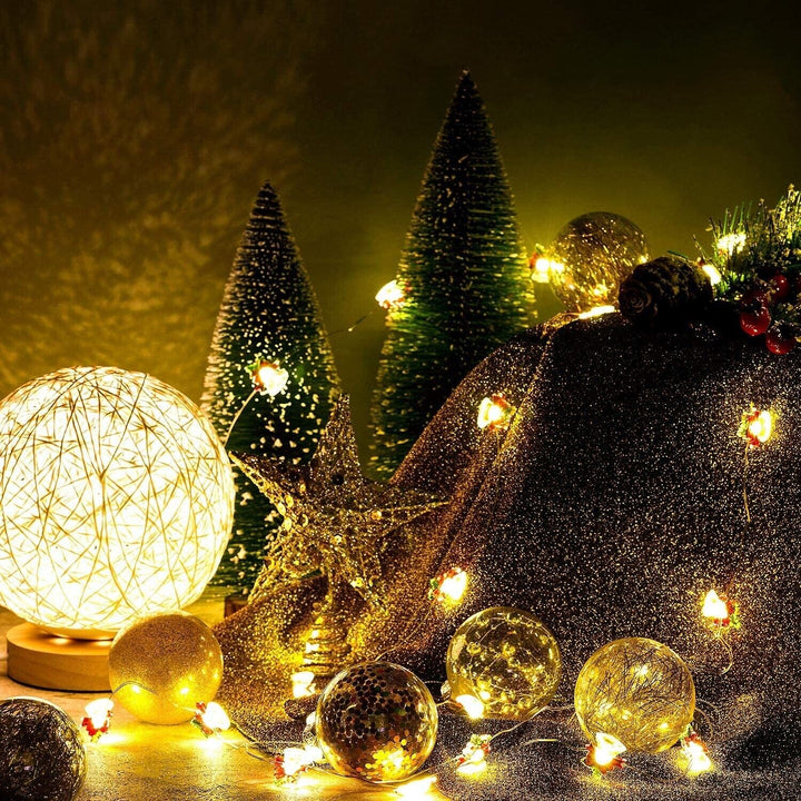 24 Christmas Tree Bauble & Star Decoration Set