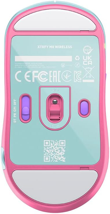 Cherry Mint XTRFY M8 Wireless Computer Mouse