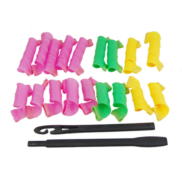 18 Piece No Heat Magic Hair Curler Set