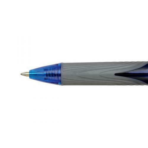 12 Retractable Blue Gel Rollerball Pens