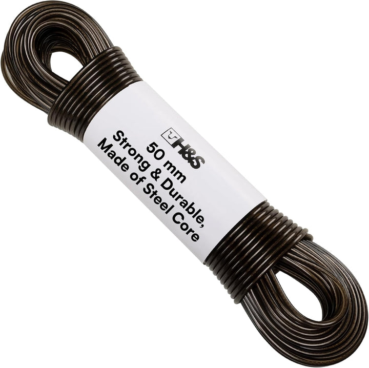 Washing Line 50m PVC Steel Core Rope