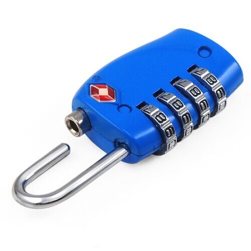 Blue TSA Travel 4-Dial Padlock