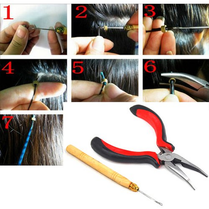 Hair Extension Pliers & Pulling Hook Tools