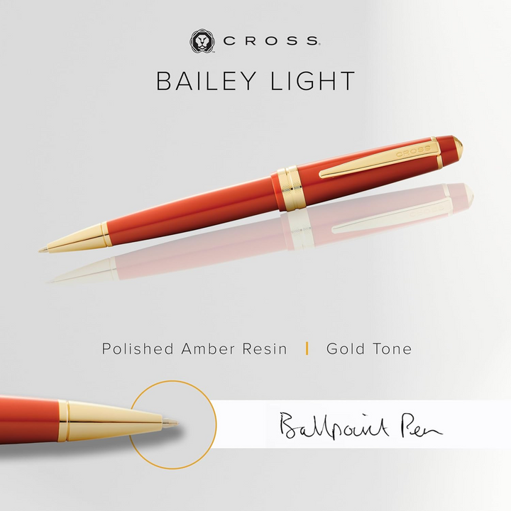 Cross Amber & Gold Fine Ballpoint Pen
