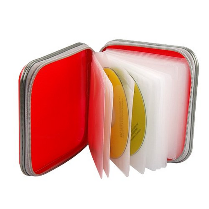 40 Disc Red CD Storage Case