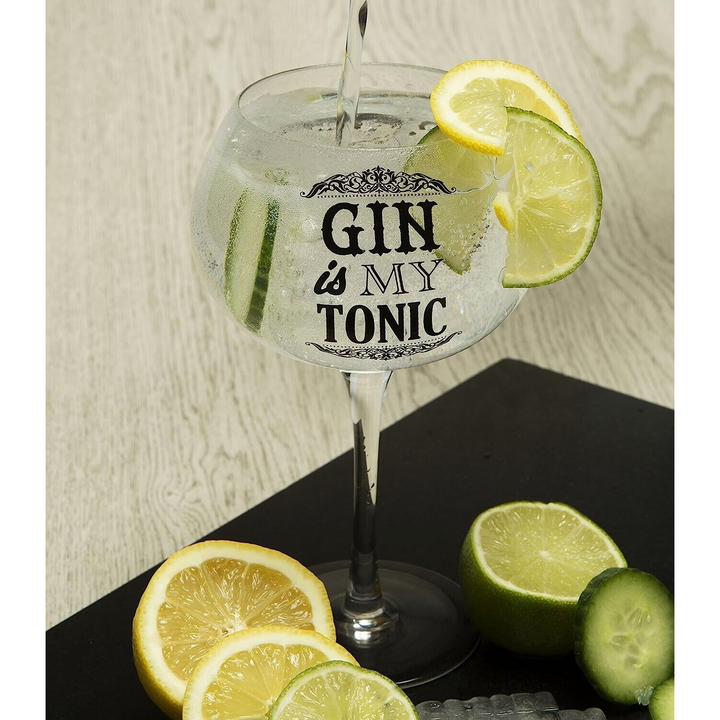 "Gin Is My Tonic" Bloom Glass
