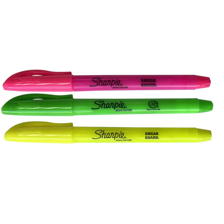 3 Sharpie Accent Pocket Highlighters