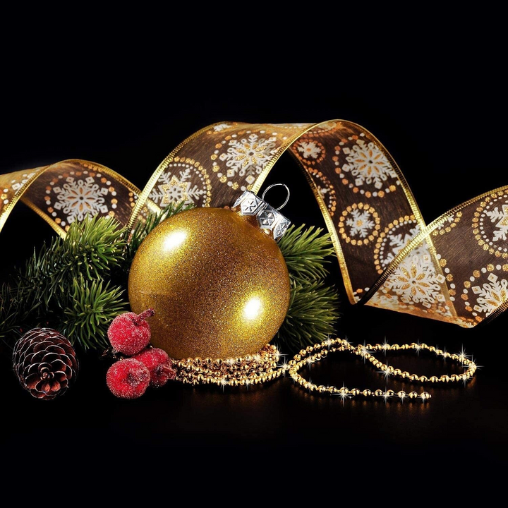 24 Christmas Tree Bauble & Star Decoration Set