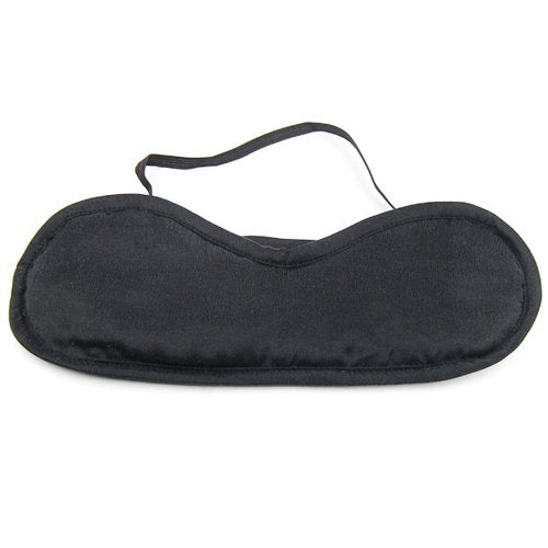 Black Silk Sleeping Eye Mask