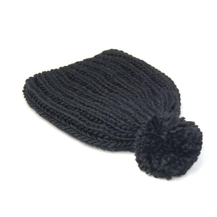Oversized Knitted Beanie Bobble Hat