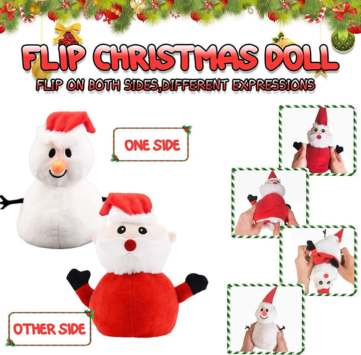 Reversible Santa & Snowman Soft Toy