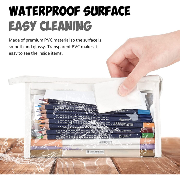 2 Clear Pencil Cases