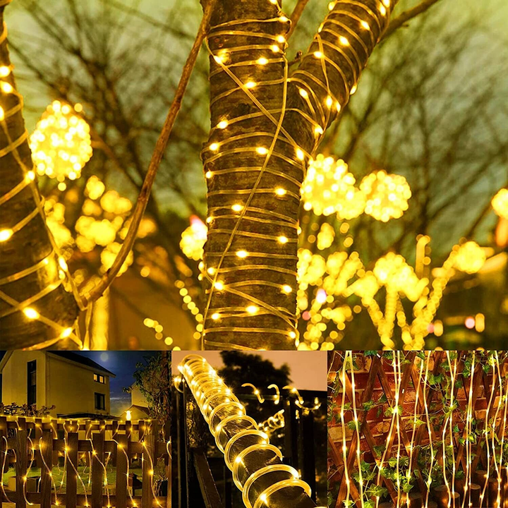 White Waterproof Solar Lights