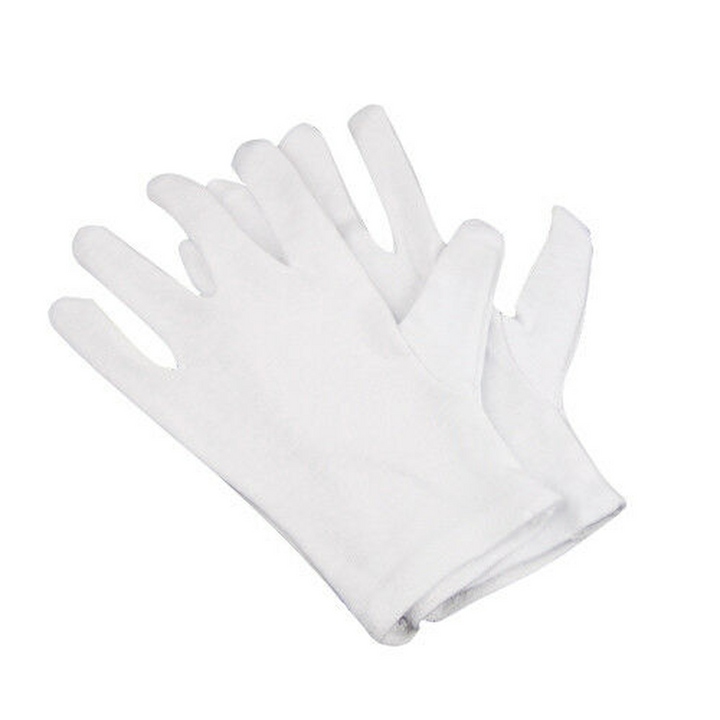 8 White Cotton Gloves