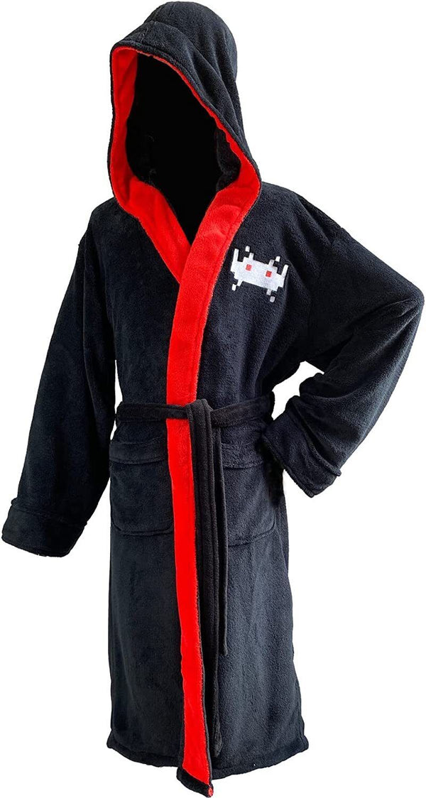 Hooded Space Invaders Dressing Gown