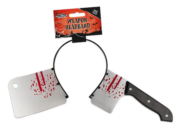 Halloween Plastic Cleaver Headband
