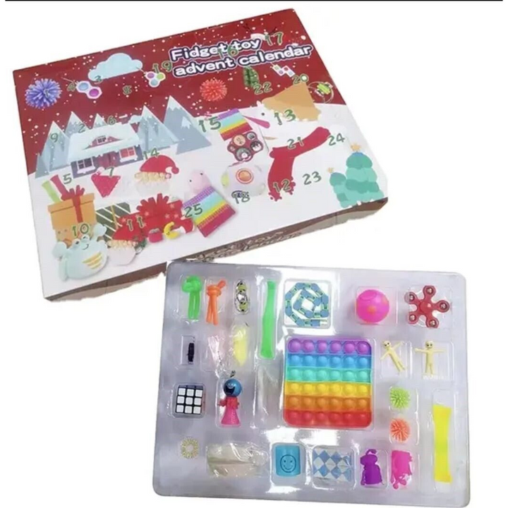 Blue Kids Christmas Advent Calendar