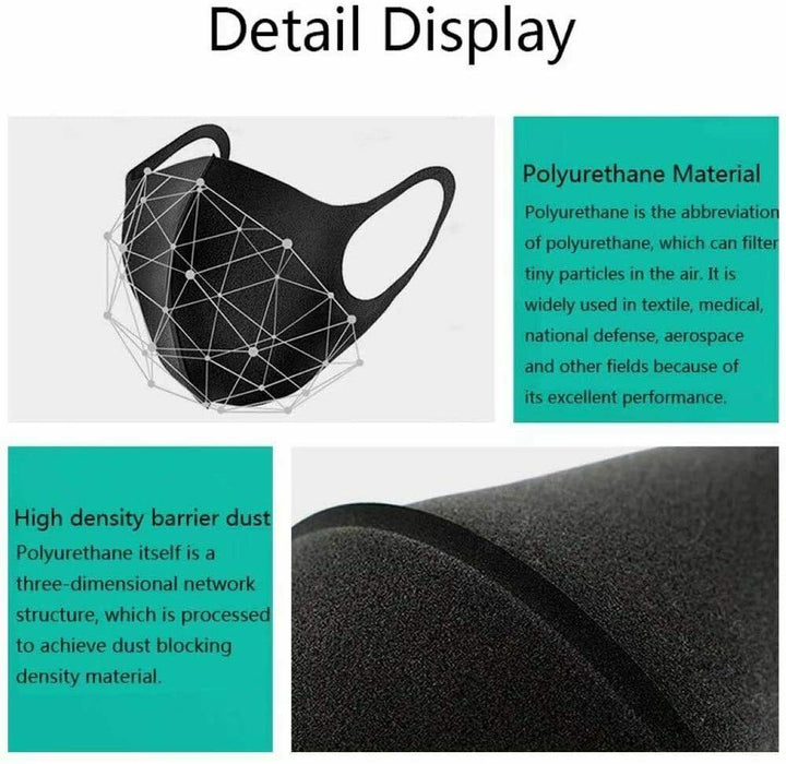 Black Washable & Reusable Face Mask
