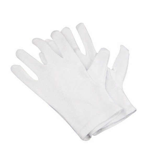 8 White Cotton Gloves