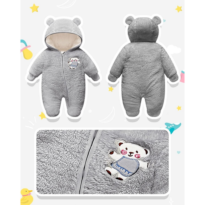 Vine Grey 3-6 Months Baby Jumpsuit