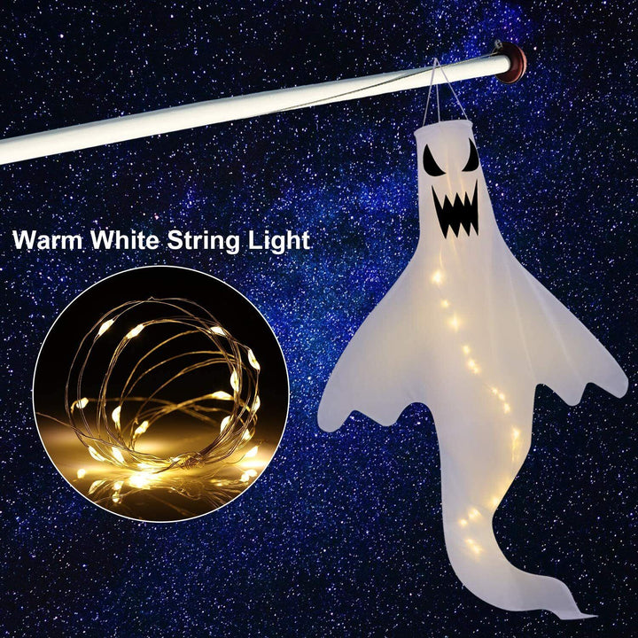 2 LED Ghost Lanterns