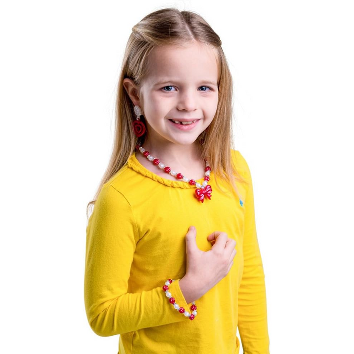 Red Princess Play Costume Jewelry Set