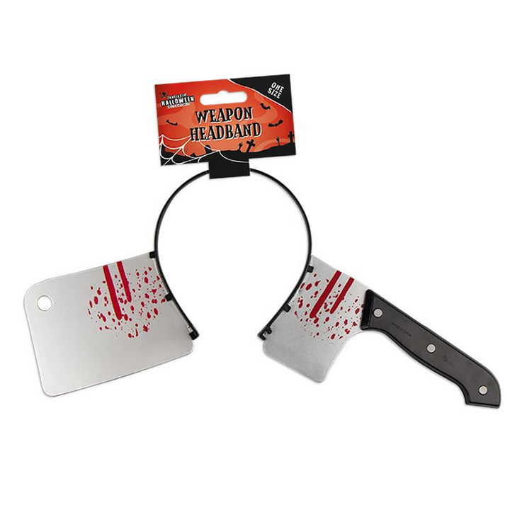 Halloween Plastic Cleaver Headband