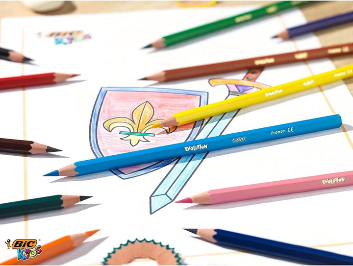 24 Bic Kids Multicoloured Pencils