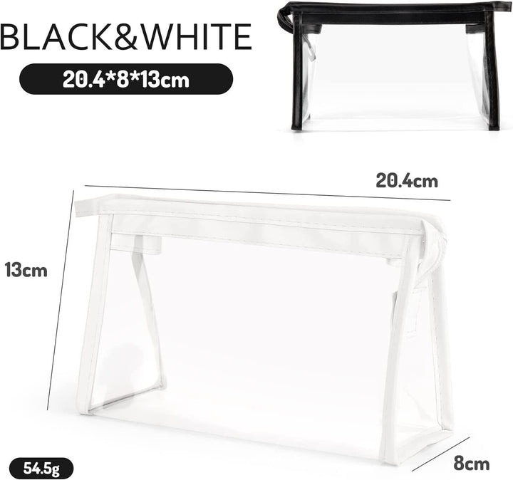 2 Clear Pencil Cases