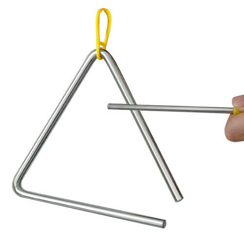 6" Metal Musical Triangle & Beater